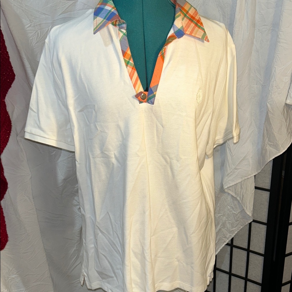 Ralph Lauren L-RL Lauren Active Plaid Trim Polo - Green Accent